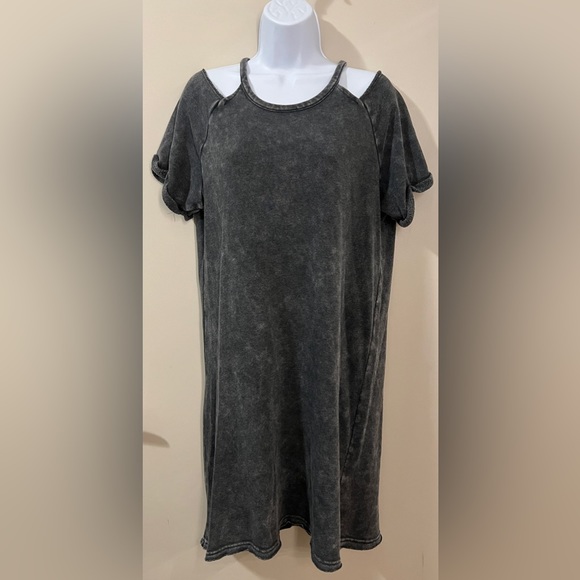 Torrid Mini Cozy Fleece Cold Shoulder Dress - Picture 3 of 5